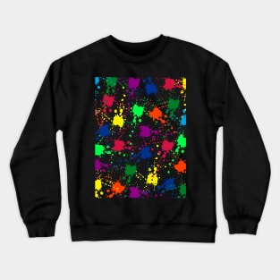 colorful Splash Pattern Crewneck Sweatshirt